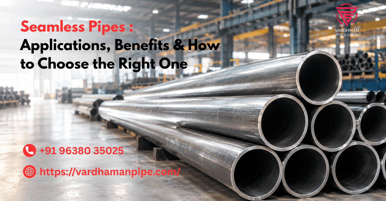 Seamless steel pipes for industrial applications | Vardhman Pipe & Steel